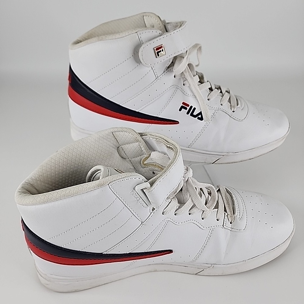 Fila Men's Vulc 13 Hi Top Shoes Sneakers 1SC60526-150 - White/Blue/Red